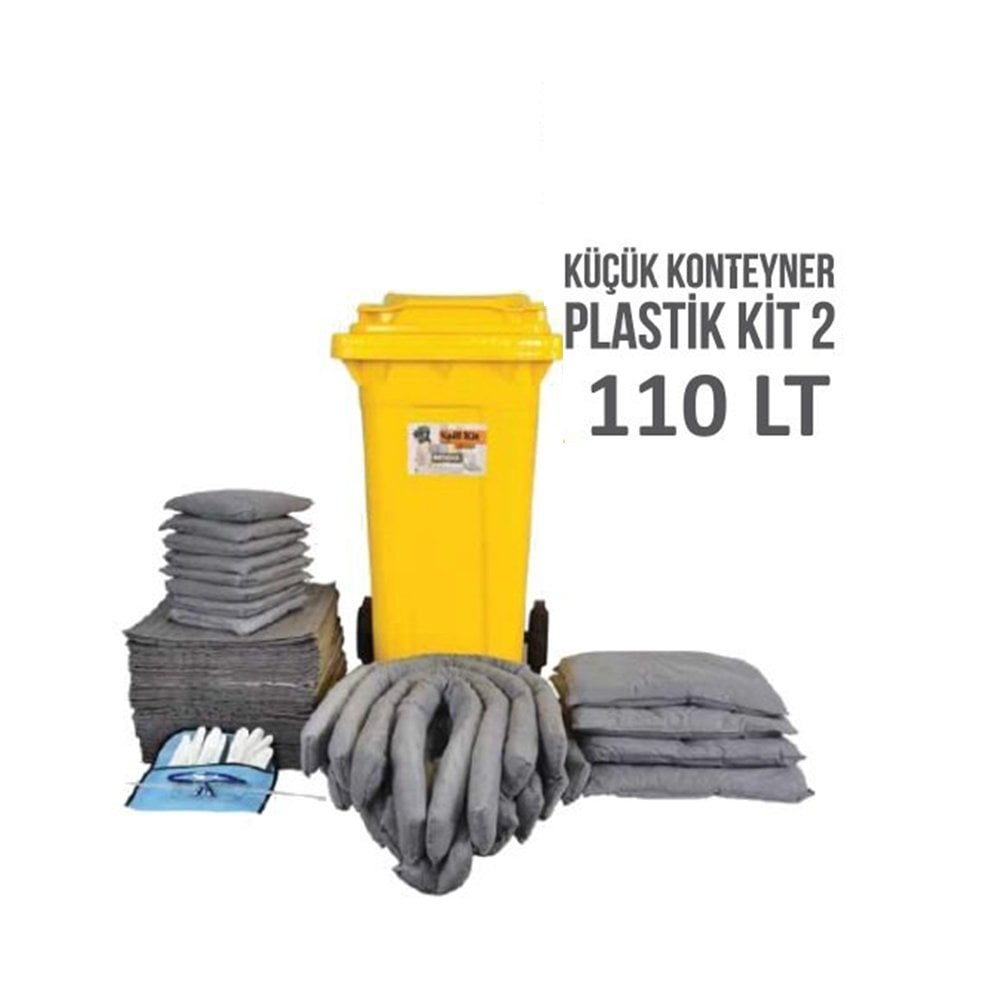 Plastik Kit 2 110 LT Yağ ve Kimyasal Emici Seti