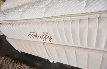 Fluffy Pedli Torba ve Mini Paket Yaylı Omurga Destekli Yatak Seti Yatak+Baza+Başlık
