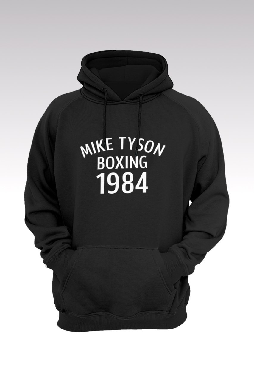 Mike Tyson 132 Siyah Kapşonlu Sweatshirt - Hoodie XXL