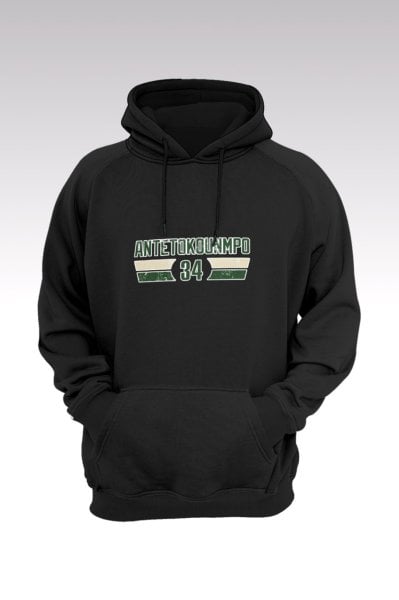 Milwaukee Bucks 135 Siyah Kapşonlu Sweatshirt - Hoodie XS