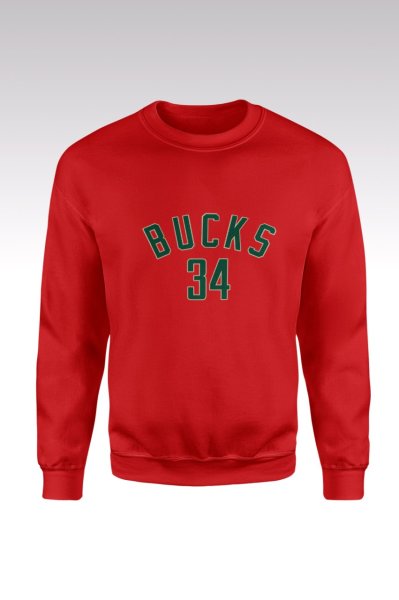 Milwaukee Bucks 136 Kırmızı Sweatshirt M