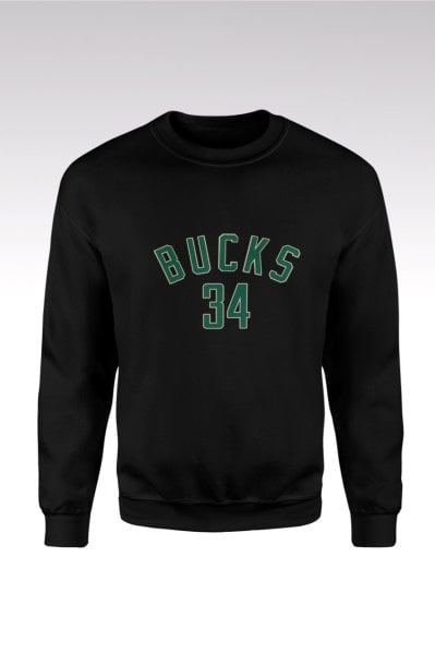 Milwaukee Bucks 136 Siyah Sweatshirt L