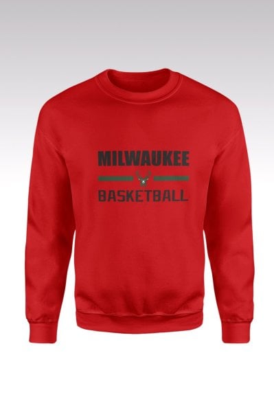 Milwaukee Bucks 137 Kırmızı Sweatshirt XS
