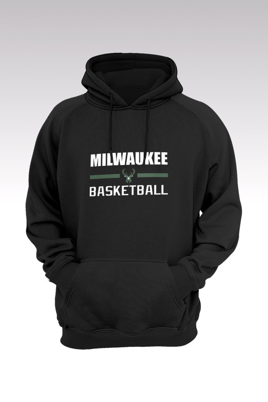 Milwaukee Bucks 137 Siyah Kapşonlu Sweatshirt - Hoodie S