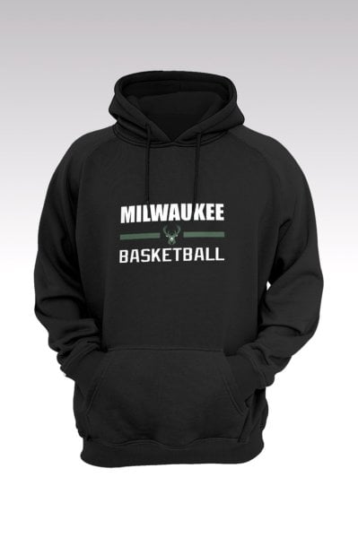 Milwaukee Bucks 137 Siyah Kapşonlu Sweatshirt - Hoodie M