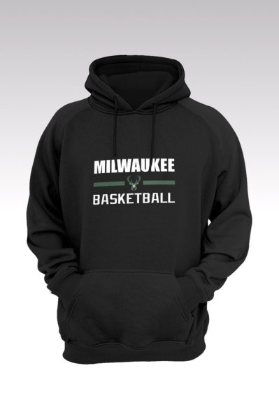 Milwaukee Bucks 137 Siyah Kapşonlu Sweatshirt - Hoodie XXXL