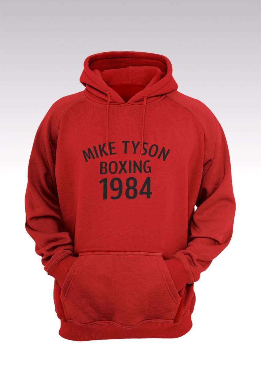 Mike Tyson 132 Kırmızı Kapşonlu Sweatshirt - Hoodie XXXL