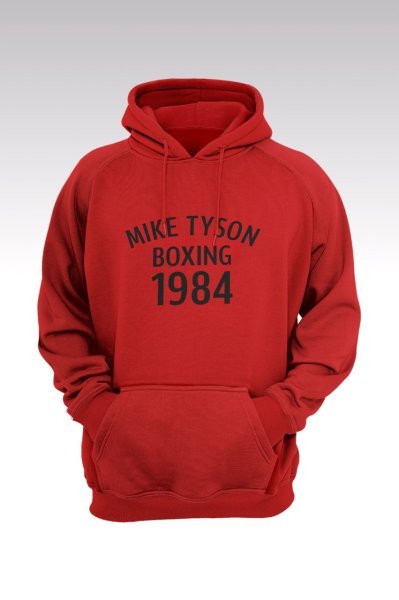 Mike Tyson 132 Kırmızı Kapşonlu Sweatshirt - Hoodie XXXL