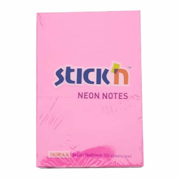 Gıpta Stickn 76x51 100 Yaprak Neon Magenta Yapışkanlı Not Kağıdı