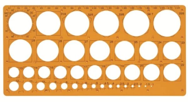 Maped 277620 1-35 Arası Daire Şablonu