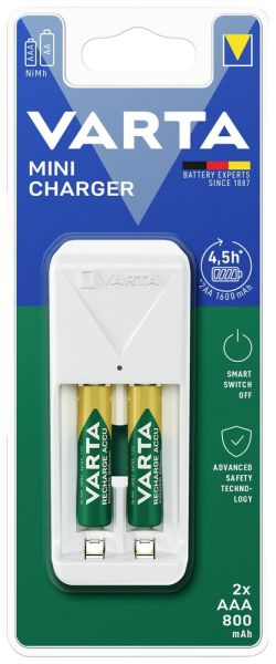 Varta 2x800mAH AAA Pil Hediyeli Mini Şarj Aleti