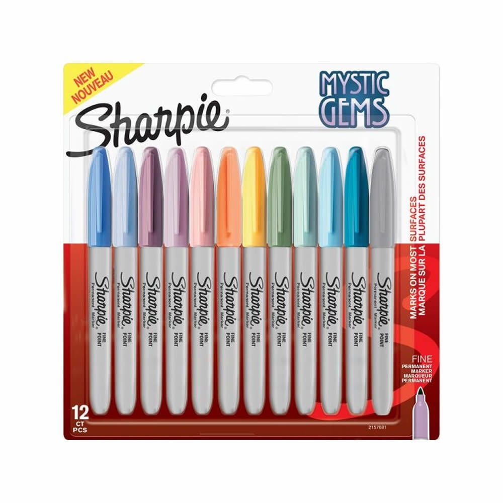 Sharpie 2157681 12 li Blister Fine Mystic Gems Permanent Markör Kalem