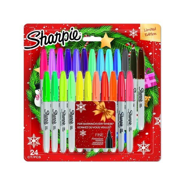 Sharpie 2164520 24 lü Blister Yılbaşı Permanent Markör Kalem