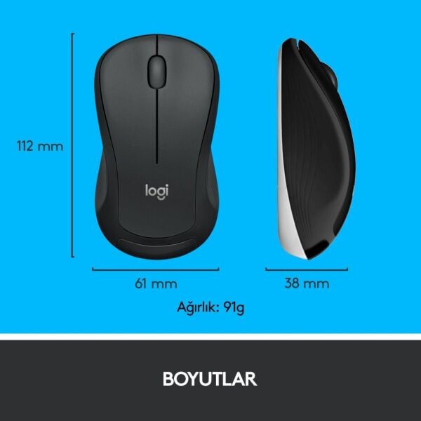 Logitech 920-008687 MK540 Advanced Kablosuz Klavye Mouse Seti Unifying Alıcı