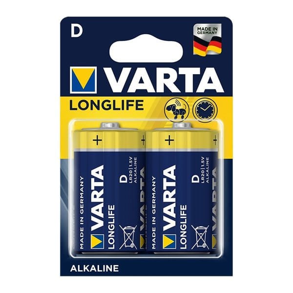 Varta Longlife  Alkalin 2 li Büyük Pil