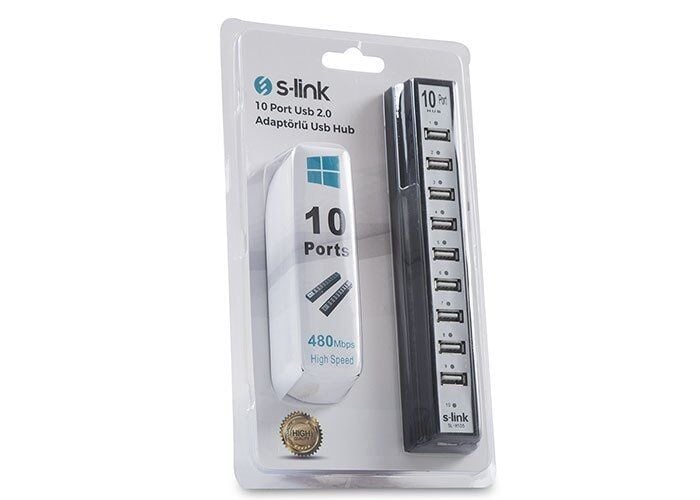S-Link SL-U110 10 Port Usb 2.0 Adaptörü