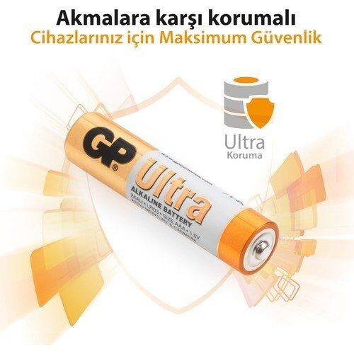 Gp 24AU-VS 12 li Ultra Alkalin İnce Kalem Pil