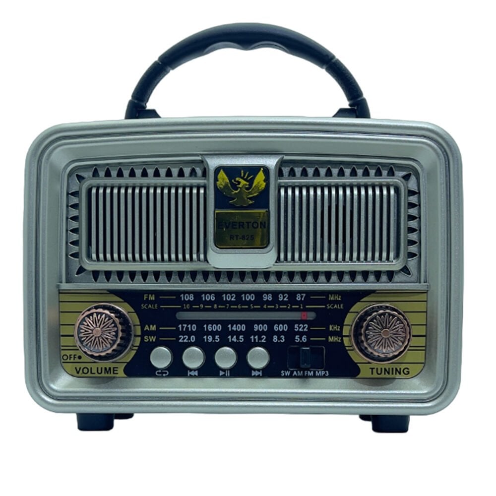 Everton RT-825 Bluetooth-USB-SD-FM Güneş Enerjili Nostaljik Radyo