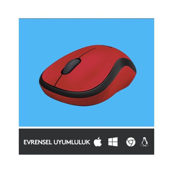 Logitech 910-004880 M220 Silent Kırmızı Kablosuz Mouse