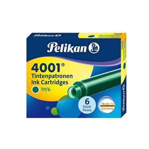 Pelikan 4001 6 lı Koyu Yeşil Dolma Kalem Kartuşu