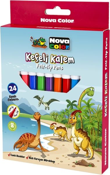 Nova Color NC-872 24 lü Keçeli Kalem Seti