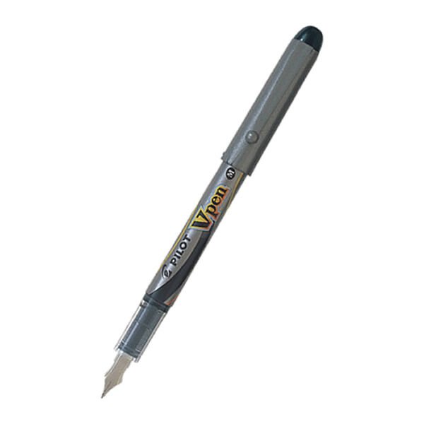 Pilot SVP-4M-B V-Pen Silver Siyah Dolma Kalem