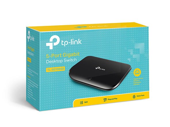 TP-Link SG1005G 5 port 10/100/1000 Mbps Plastik Kasa Switch