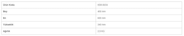 Ofisostim KSK-6034 40x60x34 60 Lt Gri Sanayi Kasası