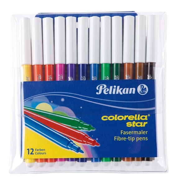 Pelikan C302 Colorella 12 li Karton Keçeli Kalem