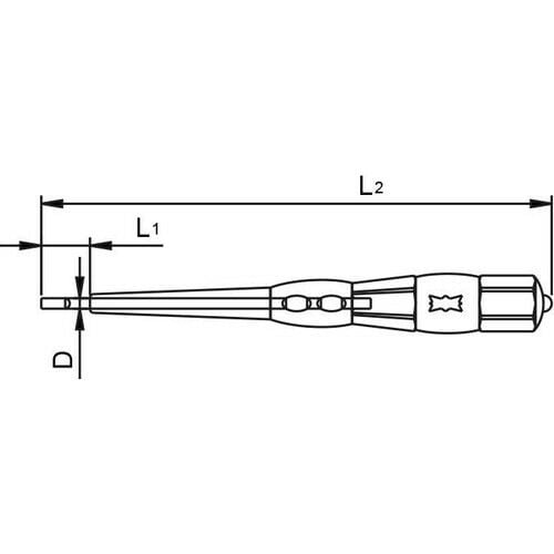 Vip-tec VT6193 4,0 mm Düz Uçlu Kontrol Kalemi