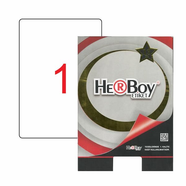 Herboy HB-1001 199,6mmX289,1mm Beyaz Lazer Etiket