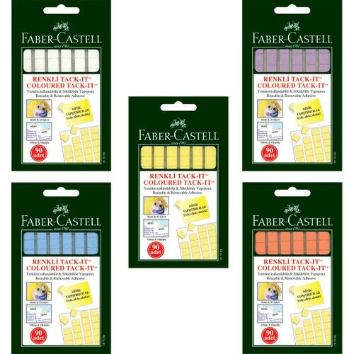 Faber Castell Tack It 50 gr Karışık Renk Hamur Yapıştırıcı