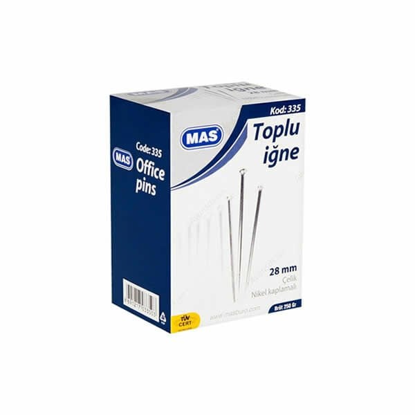 Mas 335 28 mm 250 gr Nikel Kaplı Toplu İğne