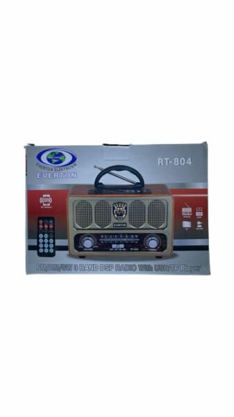 Everton RT-804 Bluetooth, Usb/Sd/Aux/Fm Radyo Nostalji Müzik Kutusu