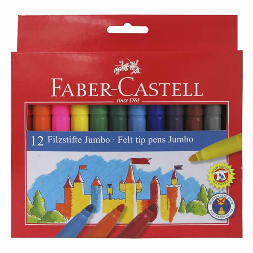Faber Castell 12 li Jumbo Keçeli Kalem