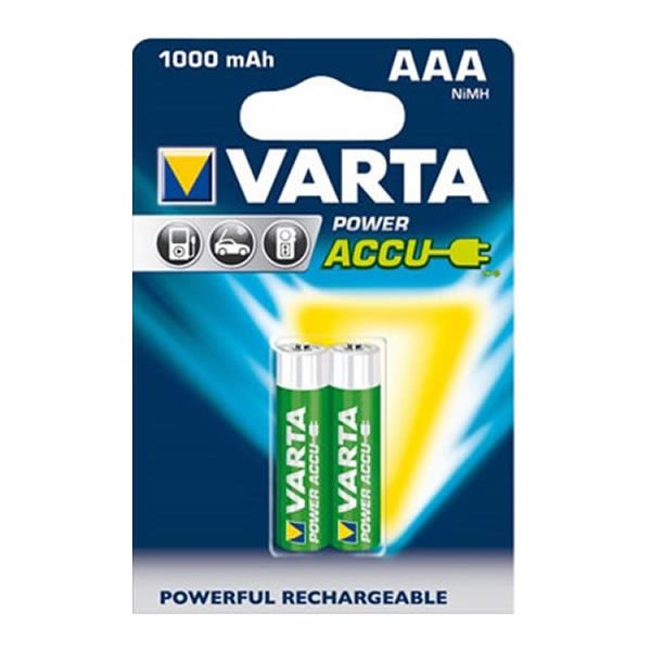 Varta  AAA 2 li 1000 Mah Şarjlı İnce Kalem Pil