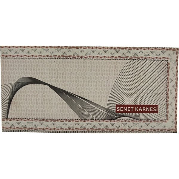 Özkan G2220 9x20 50 Yaprak Karton Kapaklı Senet Karnesi