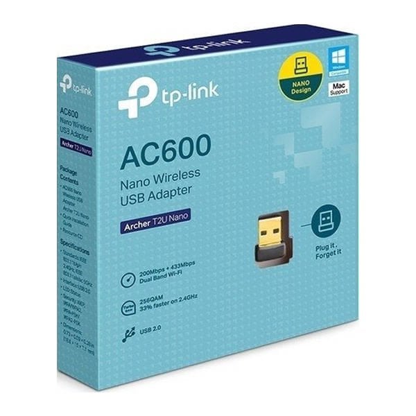 Tp-Link Archer T2U Nano 600 Mbps Kablosuz USB Adaptör