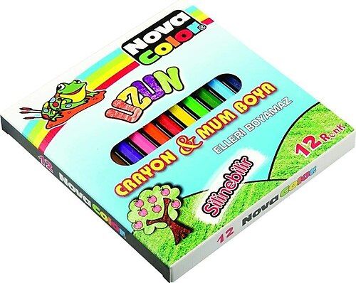 Nova Color NC-2112 12 Renkli Uzun Mum Boya