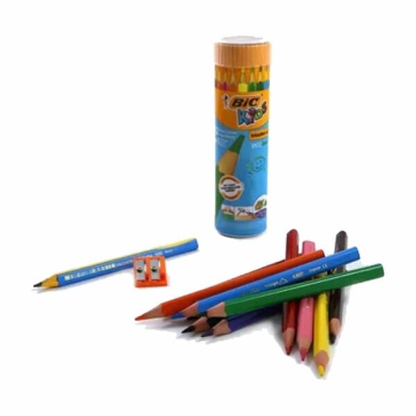 Bic 958192 12+1 Evolution Metal Tüp Üçgen Jumbo Boya Kalemi