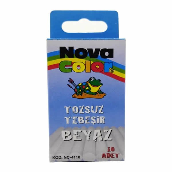 Nova Color Nc-4110 10'lu Tozsuz Beyaz Tebeşir