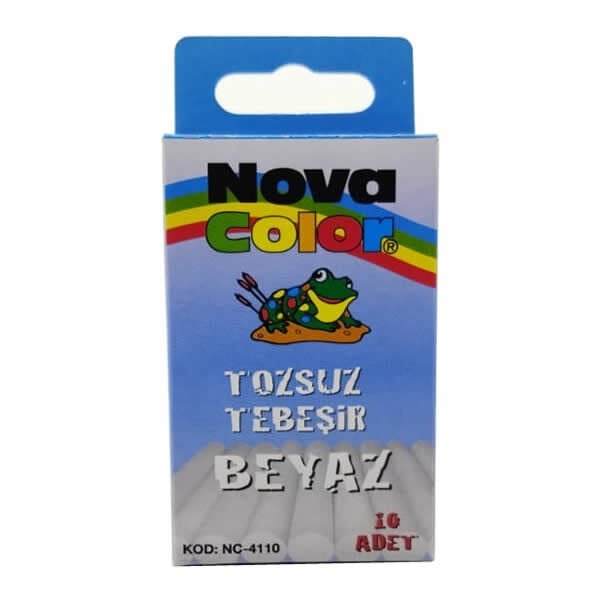 Nova Color Nc-4110 10'lu Tozsuz Beyaz Tebeşir