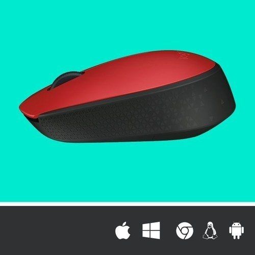 Logitech 910-004641 M171 Kırmızı Kablosuz Mouse