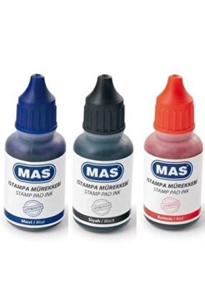 Mas 462 20 ml Siyah stampa Mürekkebi