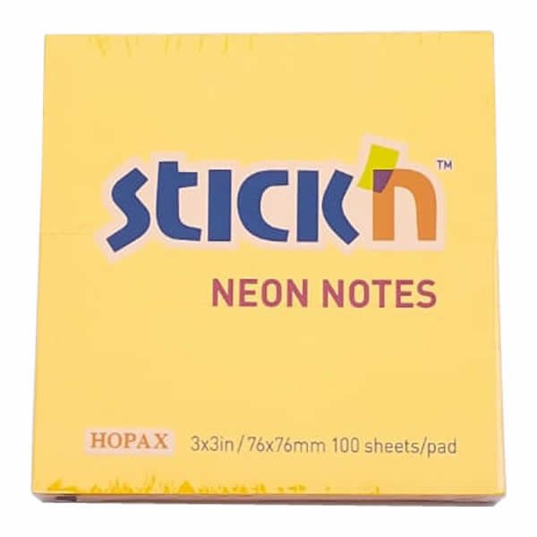 Gıpta Stickn 76x76 100 Yaprak Neon Turuncu Yapışkanlı Not Kağıdı