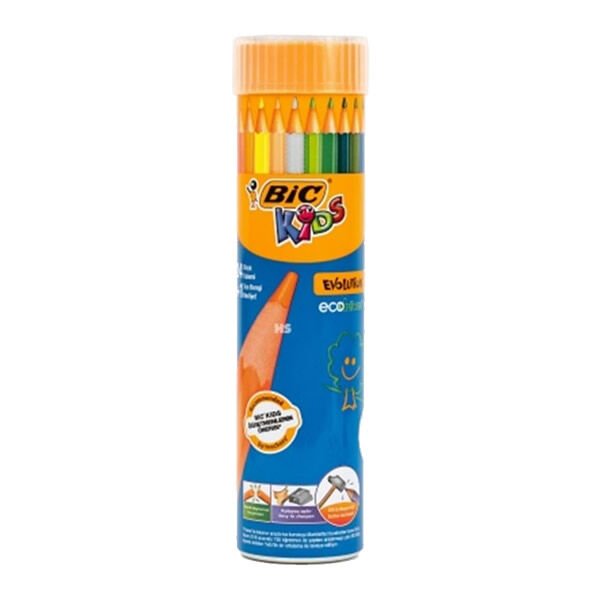 Bic 958190 24+1 Evolution Metal Tüp Kuru Boya Kalemi