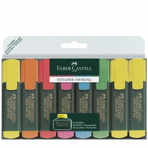 Faber-Castell 6+2 li Fosforlu Kalem