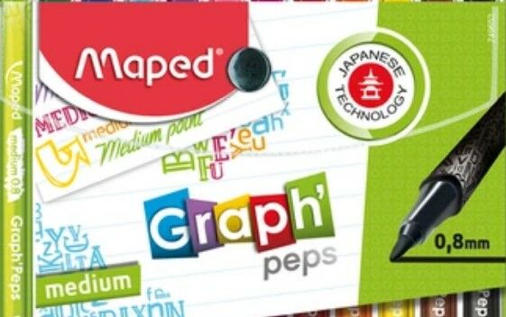 Maped 749652 0,8 mm 12 li Desenli Fineliner Keçeli Kalem