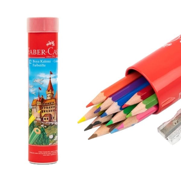 Faber Castell 12 li Metal Tüp Boya Kalemi