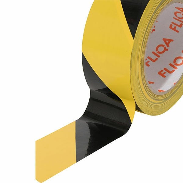 FLIQA KD2448 50mmX30m Sarı / Siyah Yer İşaretleme Bandı